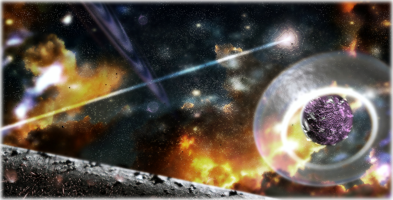 Comet tail stretches through space