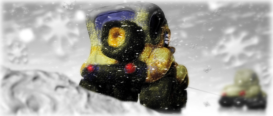 Vehicles in snow storm