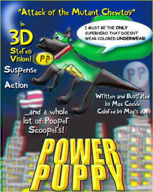 Power Puppy bonus feature in 3-D!