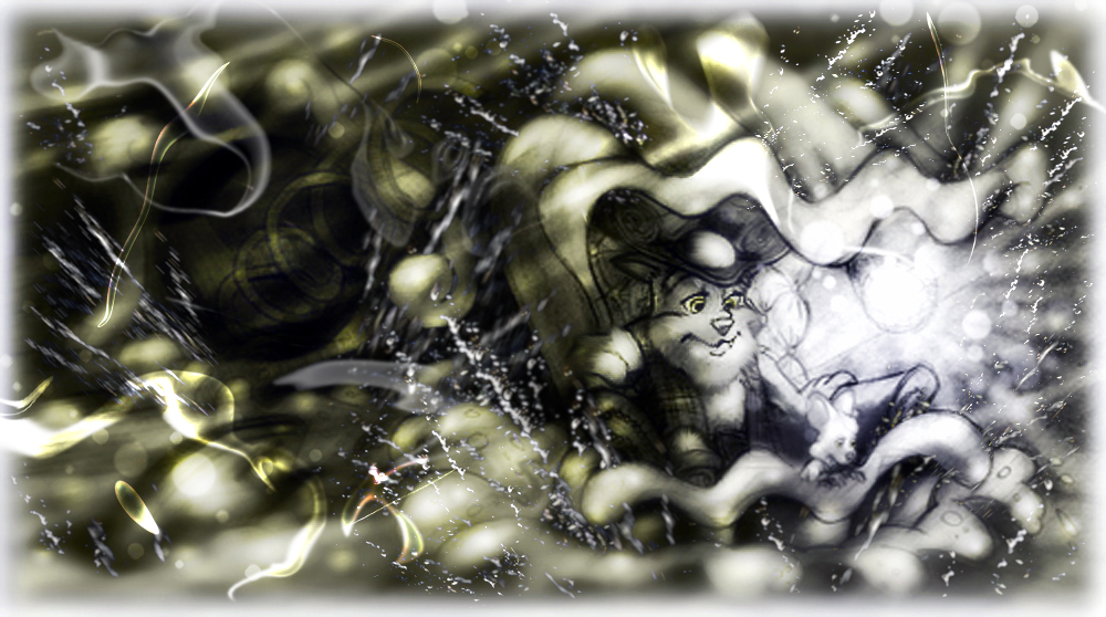 Clam shell lifeboat with Binta and Tripp