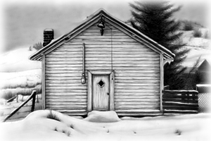 Old church in Molson, WA