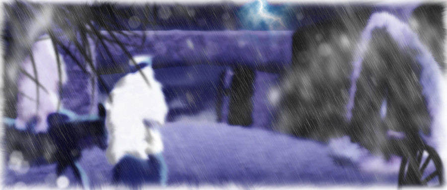 Man and woman at the stable