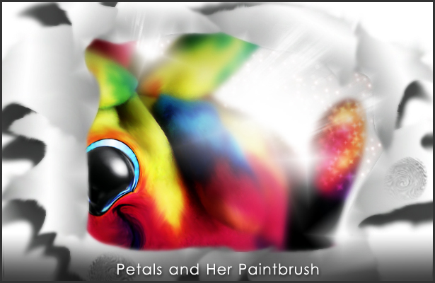 Petals and Her Paintbrush