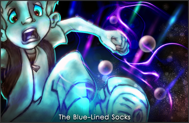 The Blue-Lined Socks