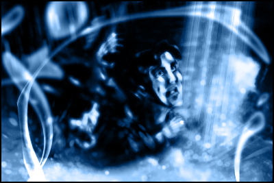 Moore escaping from sinking ship