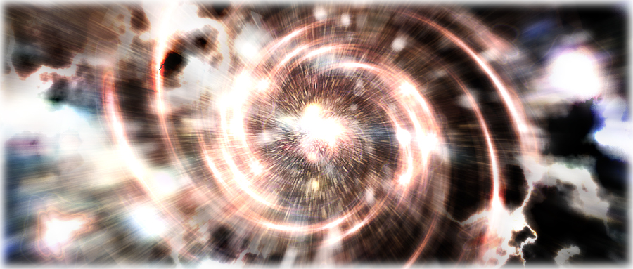 Traveling through time tunnel